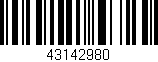 Código de barras (EAN, GTIN, SKU, ISBN): '43142980'