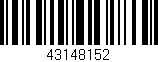 Código de barras (EAN, GTIN, SKU, ISBN): '43148152'