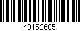 Código de barras (EAN, GTIN, SKU, ISBN): '43152685'