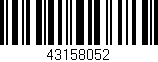 Código de barras (EAN, GTIN, SKU, ISBN): '43158052'