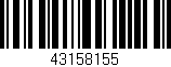 Código de barras (EAN, GTIN, SKU, ISBN): '43158155'