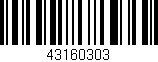 Código de barras (EAN, GTIN, SKU, ISBN): '43160303'