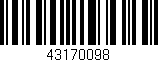 Código de barras (EAN, GTIN, SKU, ISBN): '43170098'