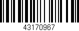 Código de barras (EAN, GTIN, SKU, ISBN): '43170967'