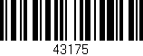 Código de barras (EAN, GTIN, SKU, ISBN): '43175'
