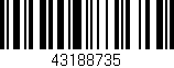 Código de barras (EAN, GTIN, SKU, ISBN): '43188735'