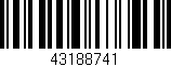 Código de barras (EAN, GTIN, SKU, ISBN): '43188741'