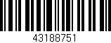 Código de barras (EAN, GTIN, SKU, ISBN): '43188751'