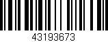 Código de barras (EAN, GTIN, SKU, ISBN): '43193673'