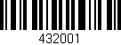 Código de barras (EAN, GTIN, SKU, ISBN): '432001'