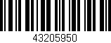 Código de barras (EAN, GTIN, SKU, ISBN): '43205950'