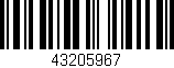 Código de barras (EAN, GTIN, SKU, ISBN): '43205967'