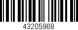 Código de barras (EAN, GTIN, SKU, ISBN): '43205968'