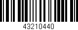 Código de barras (EAN, GTIN, SKU, ISBN): '43210440'