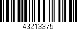 Código de barras (EAN, GTIN, SKU, ISBN): '43213375'
