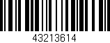 Código de barras (EAN, GTIN, SKU, ISBN): '43213614'
