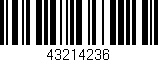 Código de barras (EAN, GTIN, SKU, ISBN): '43214236'