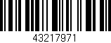 Código de barras (EAN, GTIN, SKU, ISBN): '43217971'