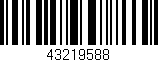 Código de barras (EAN, GTIN, SKU, ISBN): '43219588'