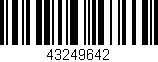 Código de barras (EAN, GTIN, SKU, ISBN): '43249642'