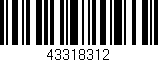Código de barras (EAN, GTIN, SKU, ISBN): '43318312'