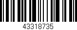 Código de barras (EAN, GTIN, SKU, ISBN): '43318735'