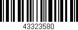 Código de barras (EAN, GTIN, SKU, ISBN): '43323580'