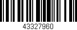 Código de barras (EAN, GTIN, SKU, ISBN): '43327960'
