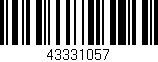 Código de barras (EAN, GTIN, SKU, ISBN): '43331057'
