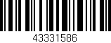 Código de barras (EAN, GTIN, SKU, ISBN): '43331586'