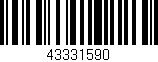 Código de barras (EAN, GTIN, SKU, ISBN): '43331590'
