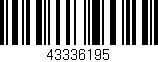 Código de barras (EAN, GTIN, SKU, ISBN): '43336195'