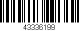 Código de barras (EAN, GTIN, SKU, ISBN): '43336199'