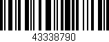Código de barras (EAN, GTIN, SKU, ISBN): '43338790'