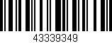 Código de barras (EAN, GTIN, SKU, ISBN): '43339349'