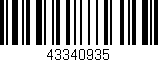 Código de barras (EAN, GTIN, SKU, ISBN): '43340935'