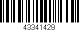Código de barras (EAN, GTIN, SKU, ISBN): '43341429'