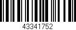 Código de barras (EAN, GTIN, SKU, ISBN): '43341752'