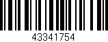 Código de barras (EAN, GTIN, SKU, ISBN): '43341754'