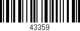 Código de barras (EAN, GTIN, SKU, ISBN): '43359'