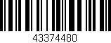 Código de barras (EAN, GTIN, SKU, ISBN): '43374480'