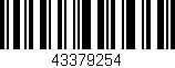 Código de barras (EAN, GTIN, SKU, ISBN): '43379254'