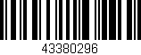 Código de barras (EAN, GTIN, SKU, ISBN): '43380296'
