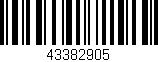 Código de barras (EAN, GTIN, SKU, ISBN): '43382905'