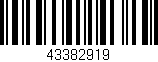 Código de barras (EAN, GTIN, SKU, ISBN): '43382919'