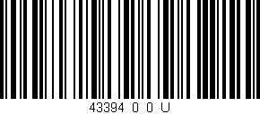 Código de barras (EAN, GTIN, SKU, ISBN): '43394_0_0_U'