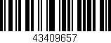 Código de barras (EAN, GTIN, SKU, ISBN): '43409657'