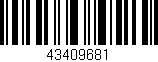 Código de barras (EAN, GTIN, SKU, ISBN): '43409681'