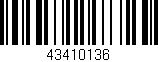 Código de barras (EAN, GTIN, SKU, ISBN): '43410136'