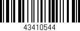 Código de barras (EAN, GTIN, SKU, ISBN): '43410544'
